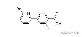 Molecular Structure of 1020718-62-0 (4-(6-Bromo-pyridin-2-yl)-2-methyl-benzoicacid)